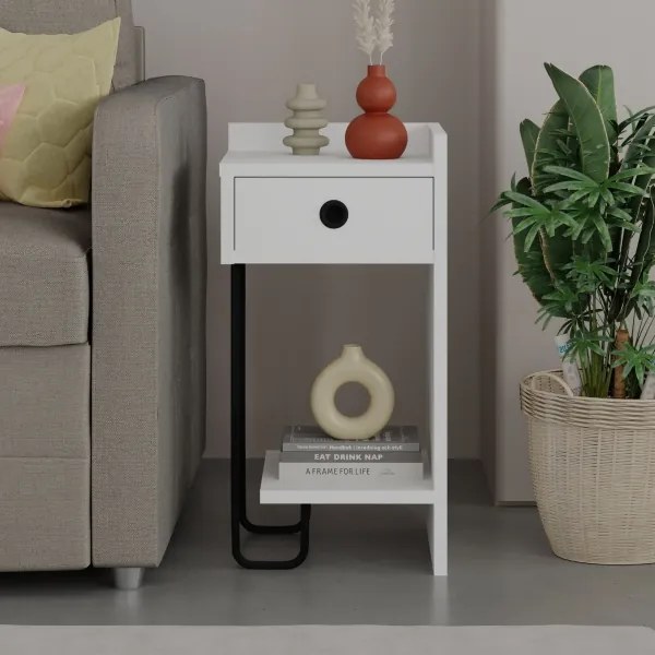 Nočný stolík SONY biela