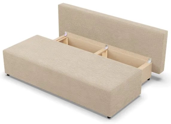 Dvojmiestna pohovka FERMO Poso rozkladacia, krémová