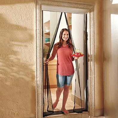 Zaparkorun Samozatváracia sieť na dvere 210 x 98 cm - Čierna