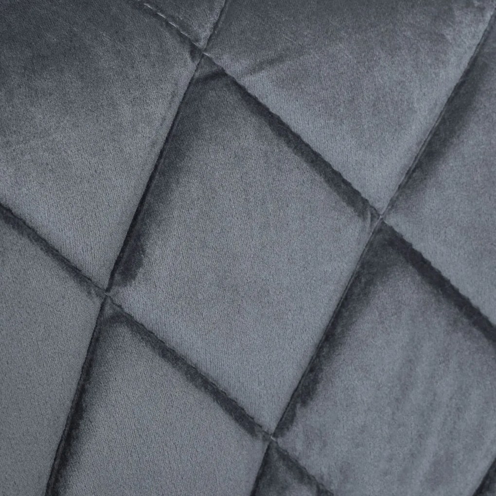 Barová stolička CYDRO zamat sivá