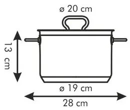 TESCOMA hrniec HOME PROFI s pokrievkou. ø20 cm, 4.0l