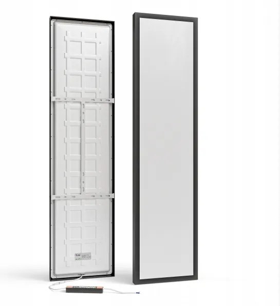 LED prisadený panel LED/60W/230V 30x120 cm čierny