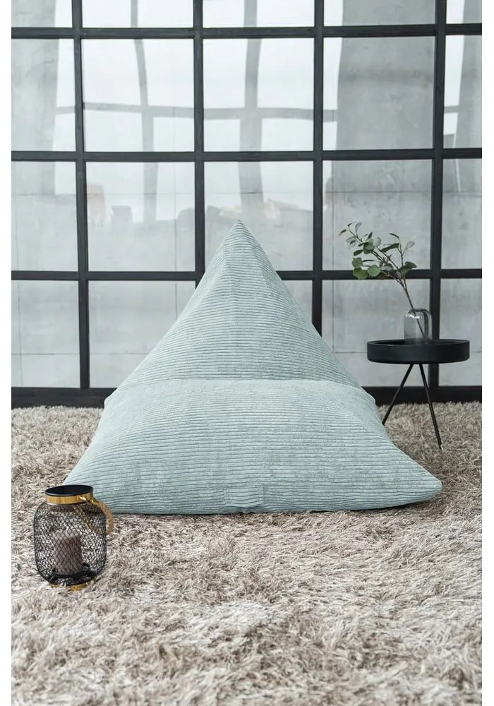 Menčestrový sedací vak v mentolovej farbe Razz – SLOWDOWN