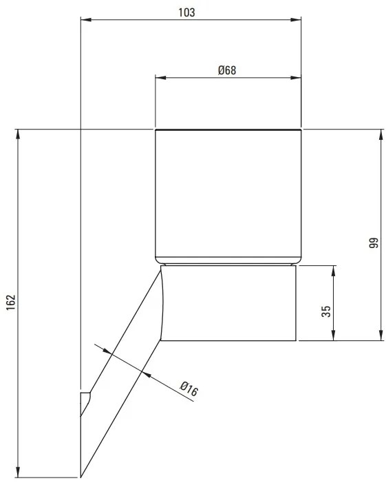 Deante Silia, nástenný kúpeľňový pohár, zlatá matná, DEA-ADI_R911