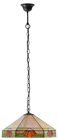 Endon 64285 - Luster na reťazi Tiffany NEVADA 1xE27/60W/230V Ø 35 cm