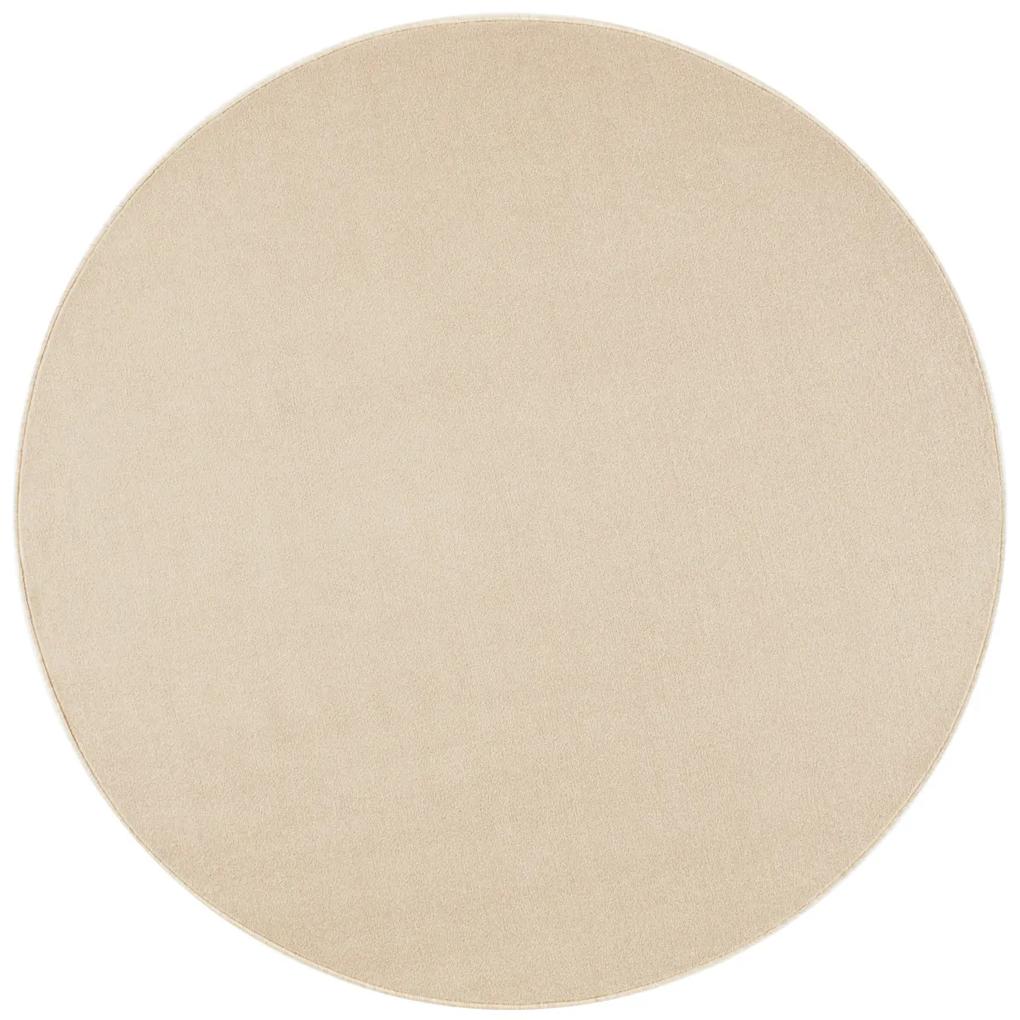 Hanse Home Collection koberce Kusový koberec Nasty 101152 Creme kruh - 133x133 (priemer) kruh cm