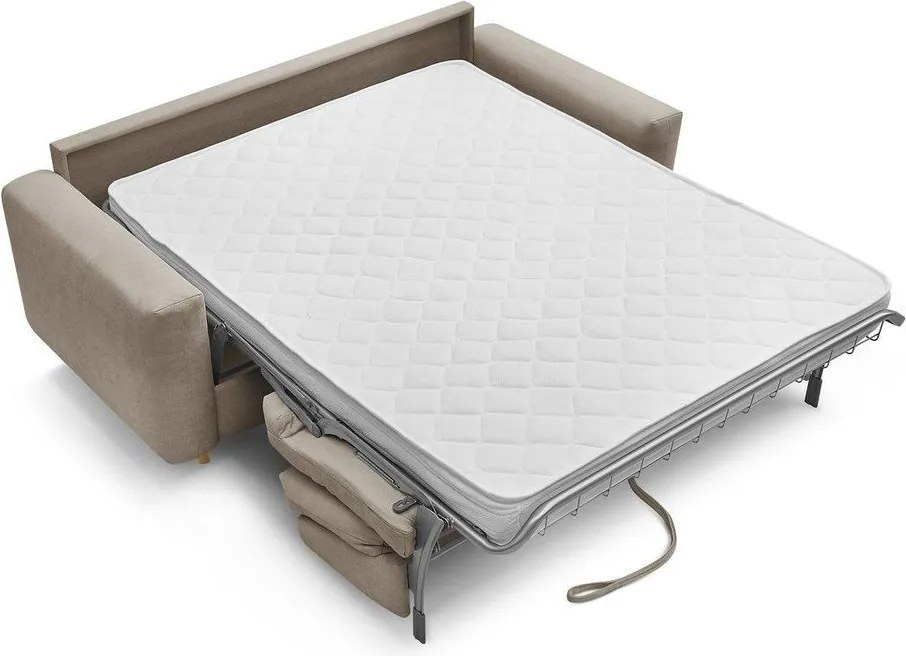 Taupe pohovka na každodenné spanie/rozkladacia 200 cm Cocoone – Bobochic Paris