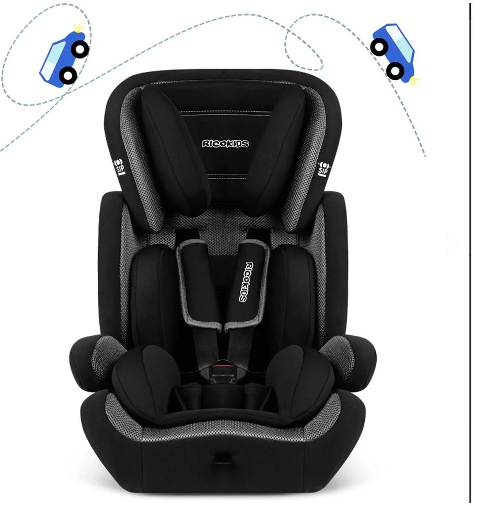Detská autosedačka Massi Ricokids | čierna