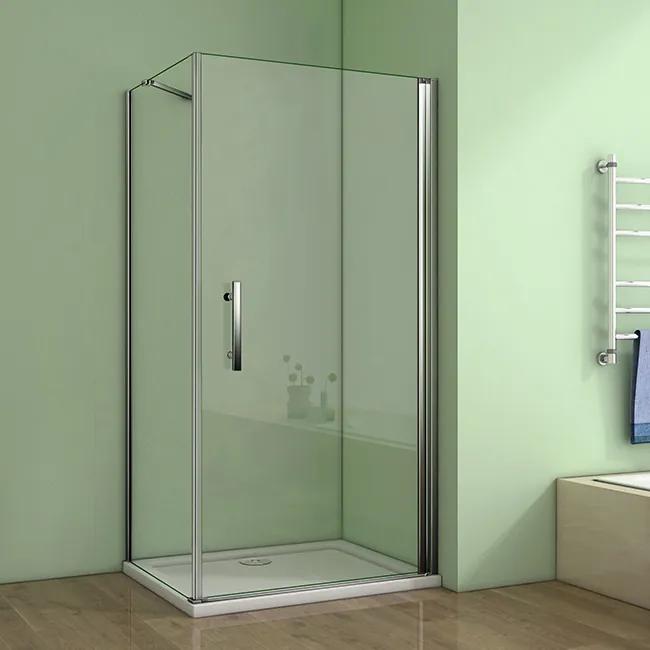 Štvorcový sprchovací kút MELODY A1 90 cm s jednokrídlovými dverami