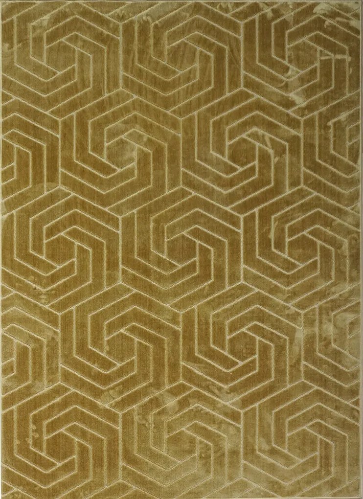 BE Koberec Kolekcia Zen Garden 2401 YELLOW – žltý obdĺžnikový Rozmer: 80x150 cm