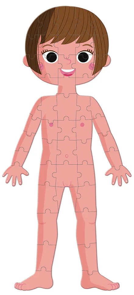 Vzdelávacie puzzle - Ľudské telo - 50, 75, 100 ks