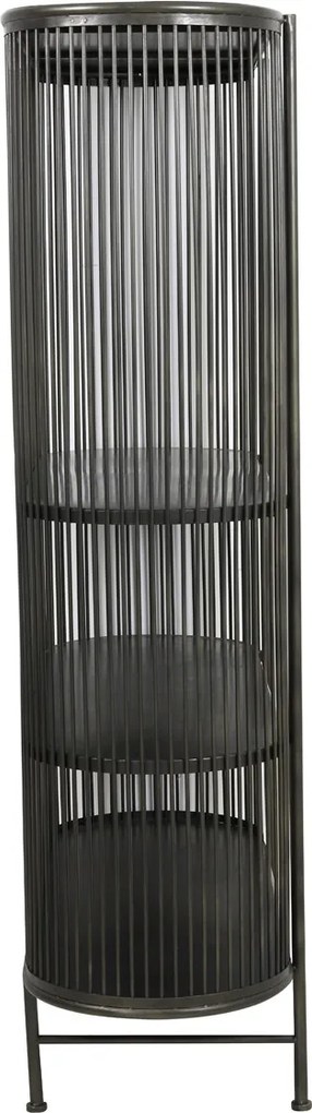 Čierná kovová komoda YINTHE XL - 119*40*161 cm