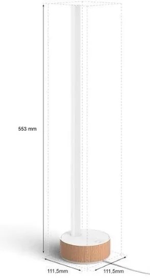 Philips - LED RGBW Stmievateľná stolná lampa Hue SIGNE LED/11,8W/230V 2000-6500K