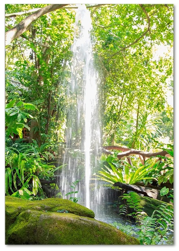 Foto obraz akrylový Vodopád v džungli pl-oa-70x100-f-113827888