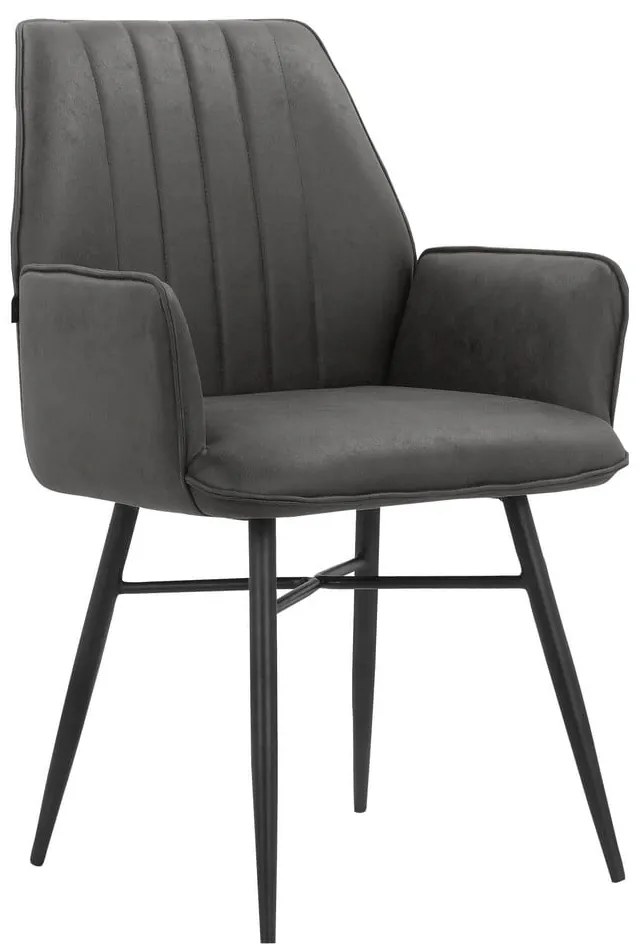 Antracitové jedálenské stoličky v súprave 2 ks Anzo – Støraa