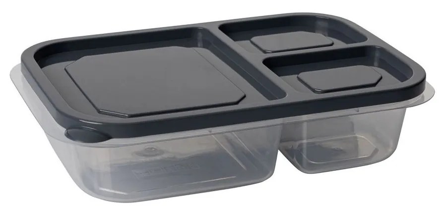 Súprava 8 ks potravinových boxov LUY antracitová