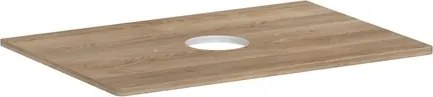 Hansgrohe Xelu Q doska pod umývadlo 78x1,6x55 cm prírodný dub 54113230