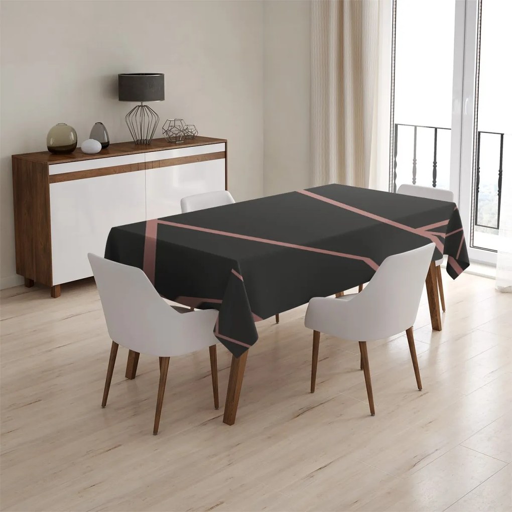 Sablio Obrus Ružové obrazce - 145x240 cm