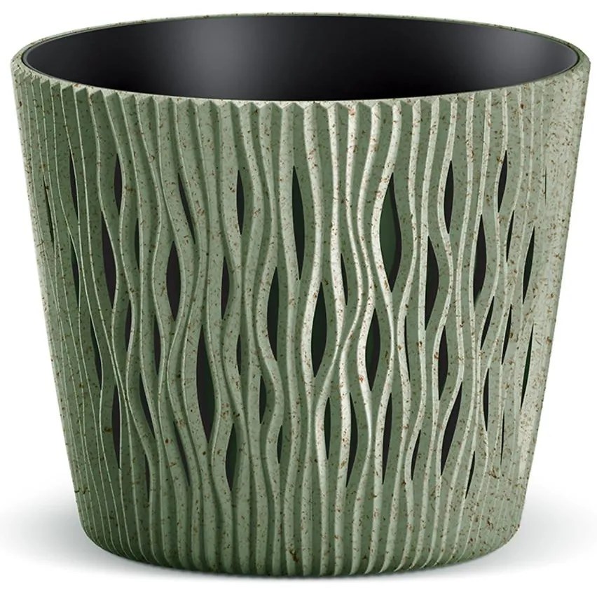 Kvetináč Sandy Round 160 -  zelený Eco