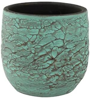 Indoor Pottery Pot Evi Antiq Bronze 18x16 cm