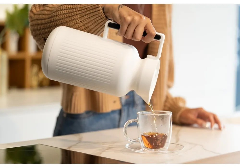 Biela termoska 1 l Lungo – Vialli Design
