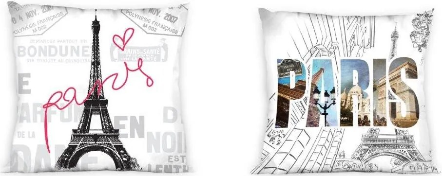 Obliečka na vankúš CITY Paríž - 40x40 cm