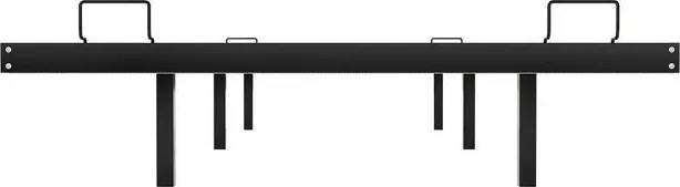 Dizajnová posteľ 90x200 čierna s LED podsvietením