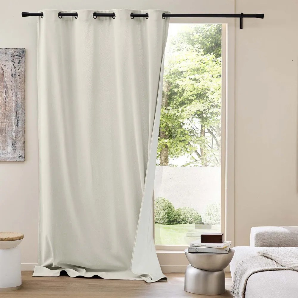 Béžový menčestrový termo záves 140x260 cm Madison – douceur d'intérieur