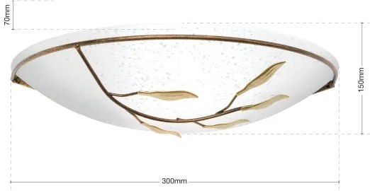 Orion WA 2-943/1 - Nástenné svietidlo LUCA 1xE27/60W/230V bronz/patina