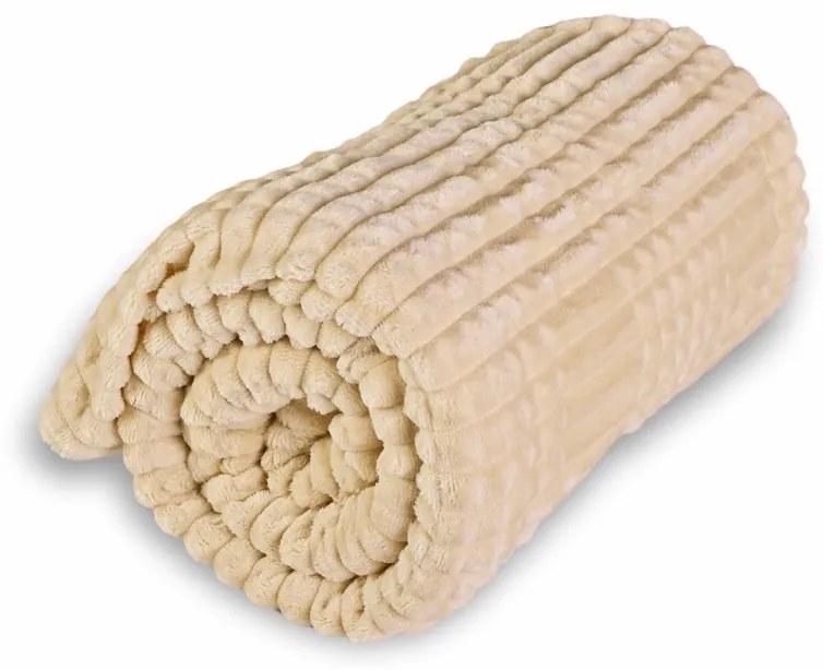 Deka obojstranná béžová 130x160 cm EMI