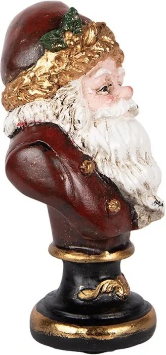 Dekorácie busta Santa - 9 * 8 * 15 cm