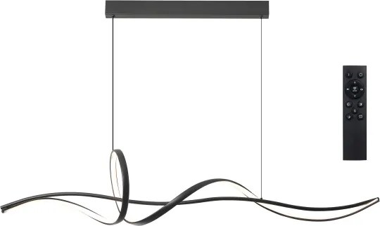 BRILAGI - LED stmievateľný luster na lanku SIGNATURE LED/55W/230V 120x23 cm čierna + DO
