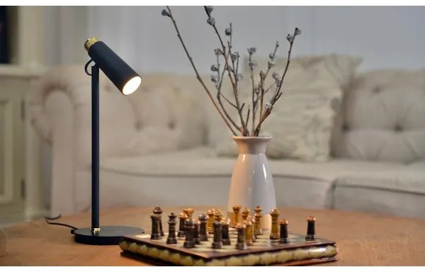 Immax 08991L- LED Stmievateľná stolná lampa s Qi nabíjaním TIT LED/12W/230V čierna