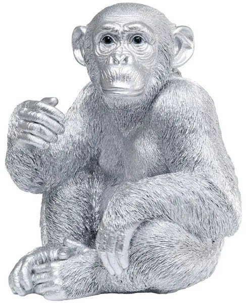 Baby Ape dekorácia strieborná