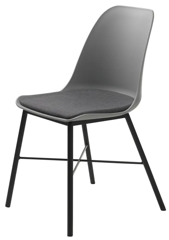 Dizajnová stolička Jeffery sivá
