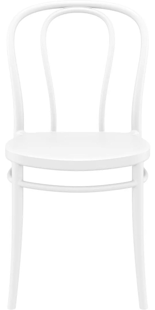 VICTOR záhradná stolička bez podrúčok white