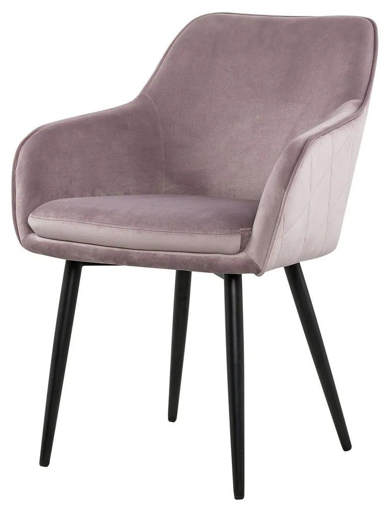 Ružová Jedálenská stolička 61 × 45 × 85 cm SALESFEVER