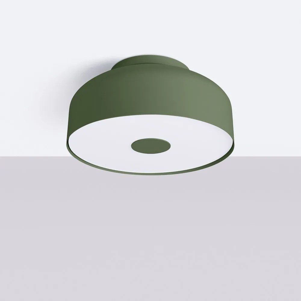 Zelené stropné svietidlo Blacko – Sollux