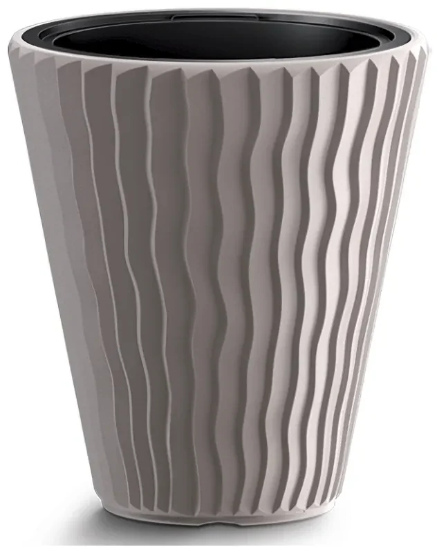 Plastový kvetináč DBSP400 39 cm - mocca