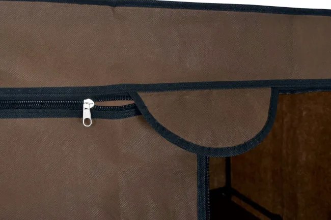 Šatníková skriňa FELA tmavohnedá