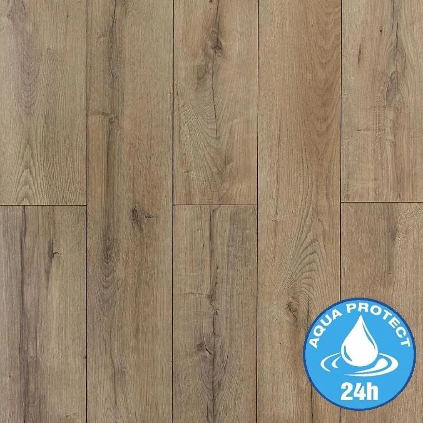 Laminátová podlaha vodoodolná Dub zlatý 8 mm AC4 Aqua Parquet Mercado 3282