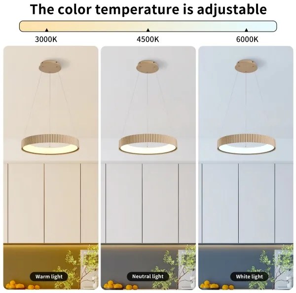 Brilagi - stmievateľný LED závesný luster FALCON MODERN LED/30W/230V 40 cm béžová s diaľkovým ovládačom