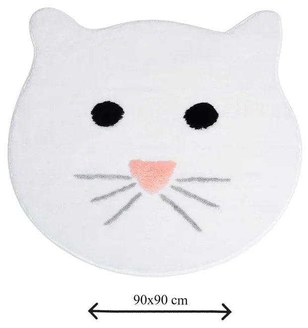 Biela kúpeľňová predložka 90x90 cm – Foutastic