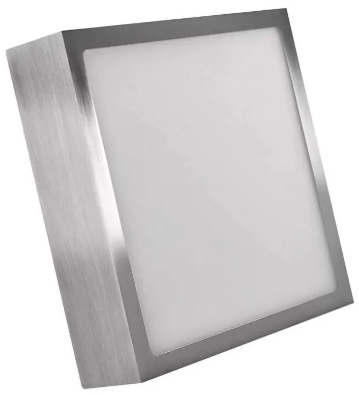 LED Stropné svietidlo LED/12,5W/230V 3000/3500/4000K 17x17 cm chróm
