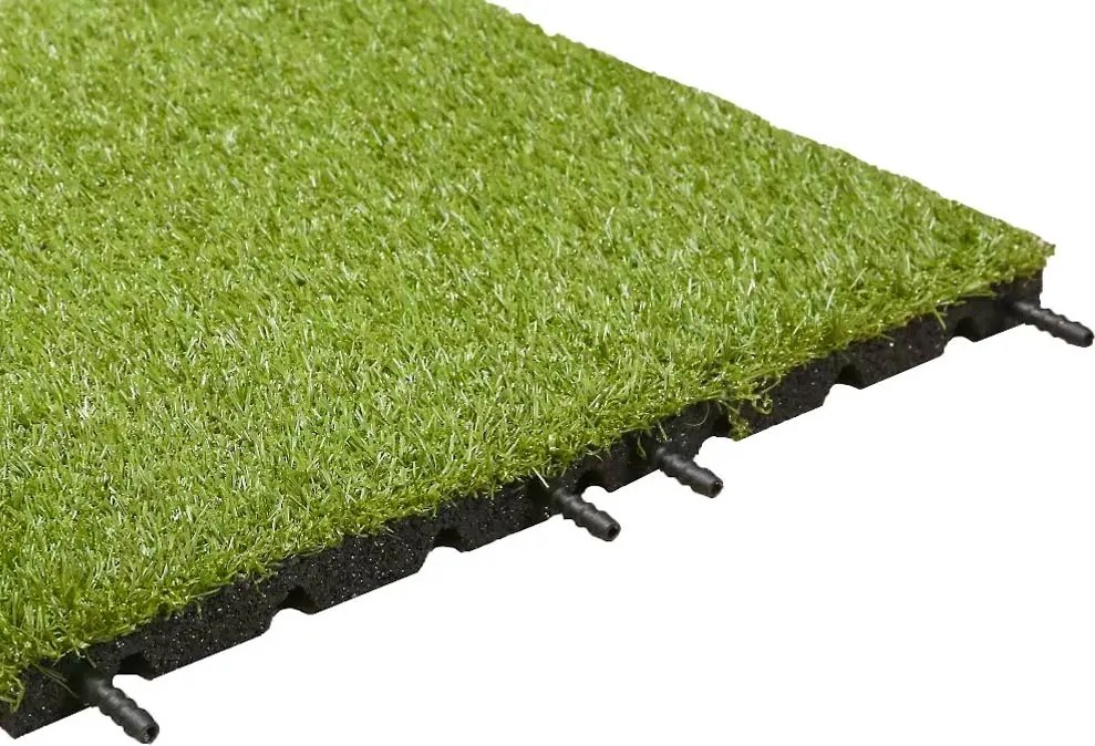 Gumová trávniková dlaždica ASLON 40 x 40 cm, Moss Green