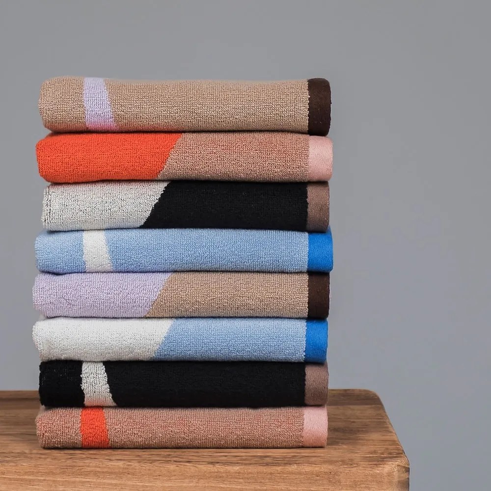 Čiernobiele uteráky v súprave 2 ks z Bio bavlny 50x90 cm Nova Arte – Mette Ditmer Denmark