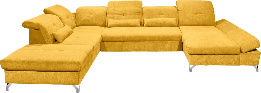 XXXLutz SEDACIA SÚPRAVA, textil, žltá MID.YOU - Sedačky - 002220028620