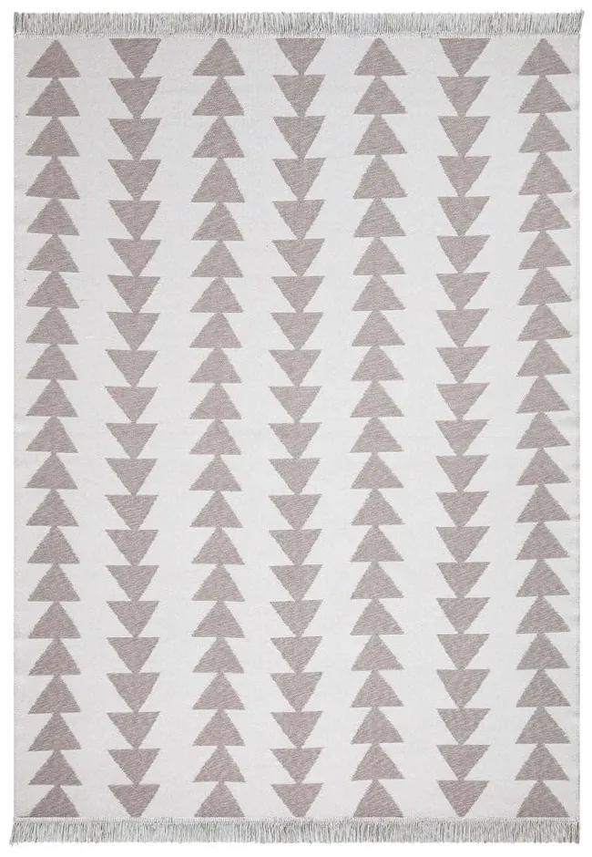 Bielo-béžový bavlnený koberec Oyo home Duo, 120 x 180 cm