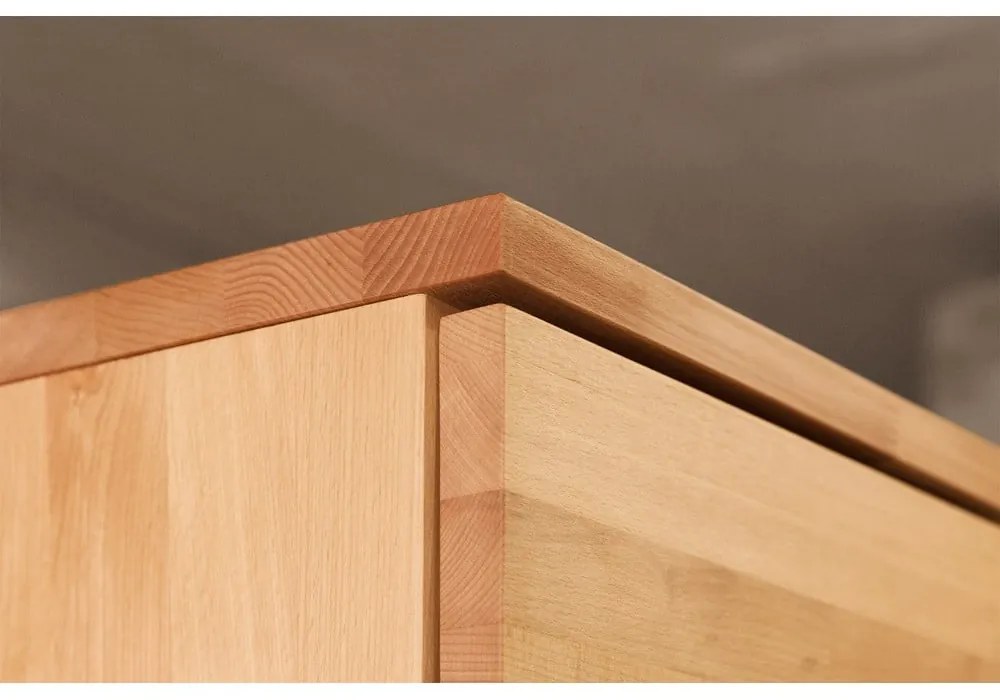 Šatníková skriňa z bukového dreva 135x206 cm Vento 3 - The Beds