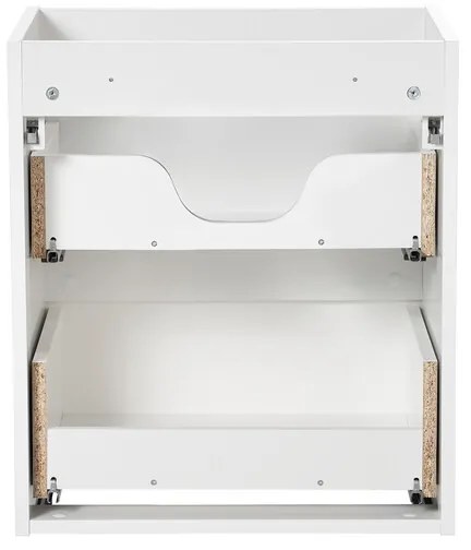 Závěsná skříňka pod umyvadlo Nova White I s deskou 50 cm bílá